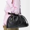 Grand sac à main Flamenco en cuir d&rsquo;agneau nappa souple Noir
