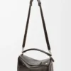 Grand sac Puzzle Panta en cuir de veau brillant Vintage Brown