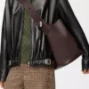 Grand sac seau Pebble en cuir de veau grainé souple Oxblood Grand sac seau Pebble en cuir de veau grainé souple Oxblood
