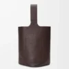 Grand sac seau Pebble en cuir de veau grainé souple Oxblood Grand sac seau Pebble en cuir de veau grainé souple Oxblood
