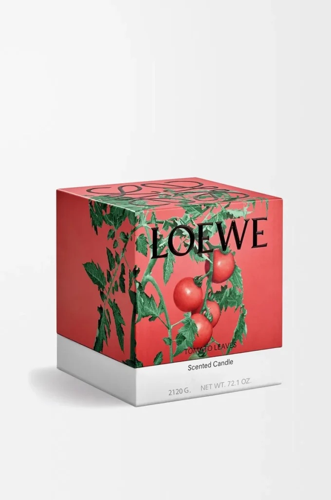 Grande bougie Tomato Leaves rouge