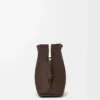 Grande pochette Flamenco en cuir de veau nappa Chocolate Grande pochette Flamenco en cuir de veau nappa Chocolate
