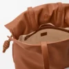 Grande pochette Flamenco en cuir de veau nappa Écureuil