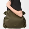 Grande pochette Flamenco en cuir de veau nappa Dark Khaki Grande pochette Flamenco en cuir de veau nappa Dark Khaki
