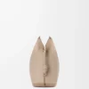 Grande pochette Flamenco en cuir de veau nappa Sand