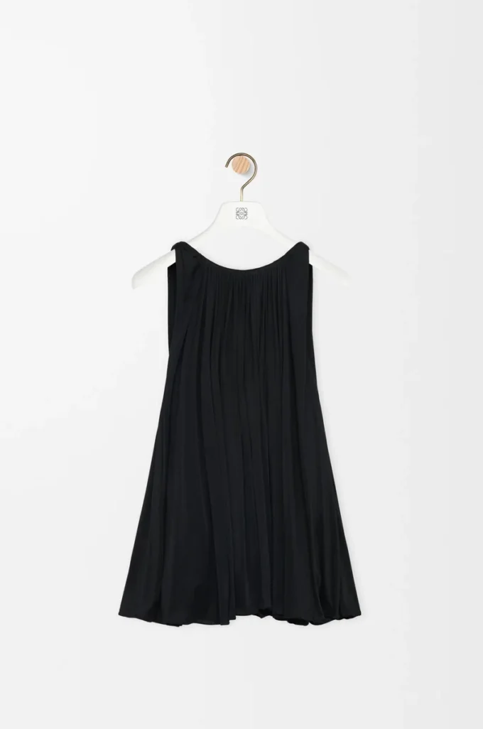 Haut dos nu en viscose noir