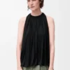 Haut dos nu en viscose noir