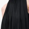Haut dos nu en viscose noir