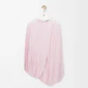 Haut drapé en viscose Rose