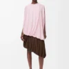 Haut drapé en viscose Rose