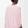 Haut drapé en viscose Rose