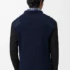 Haut à manches longues en coton mélangé Anthracite/Bleu marine foncé