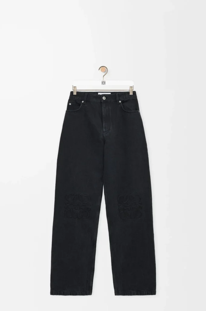 Jean baggy Anagram en denim Noir Jean baggy Anagram en denim Noir