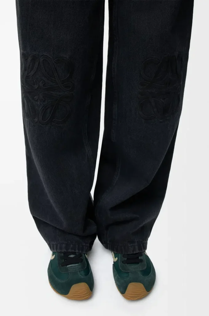 Jean baggy Anagram en denim Noir Jean baggy Anagram en denim Noir