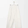Jean cache-cœur en denim Blanc Jean cache-cœur en denim Blanc