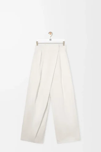 Jean cache-cœur en denim Blanc