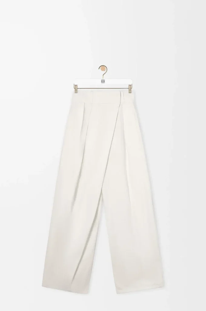 Jean cache-cœur en denim Blanc Jean cache-cœur en denim Blanc