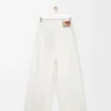 Jean cache-cœur en denim Blanc Jean cache-cœur en denim Blanc