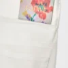 Jean cache-cœur en denim Blanc Jean cache-cœur en denim Blanc