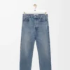 Jean droit en denim bleu
