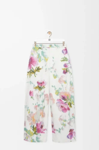 Jean en denim blanc/rose