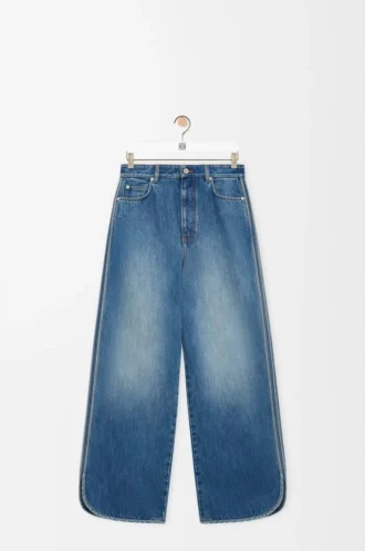 Jean en denim bleu denim