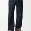 Jean à revers en denim Denim brut/Bleu Jean à revers en denim Denim brut/Bleu