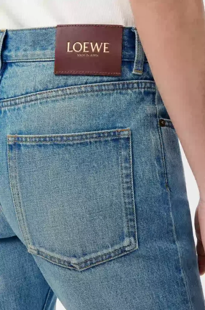 Jean slim en denim bleu vintage Jean slim en denim bleu vintage