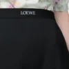 Jupe asymétrique en laine Noir