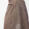 Jupe en jersey technique marron/rose