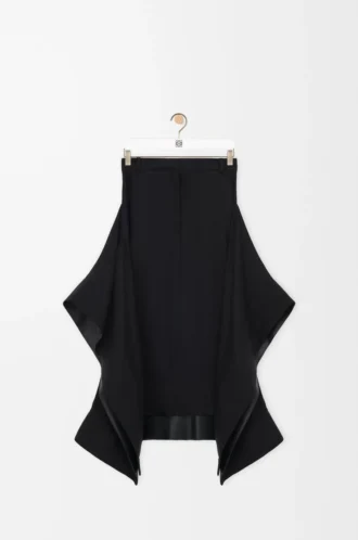 Jupe en viscose stretch noire