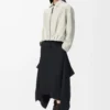 Jupe en viscose stretch noire