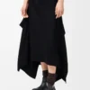 Jupe en viscose stretch noire