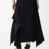Jupe en viscose stretch noire