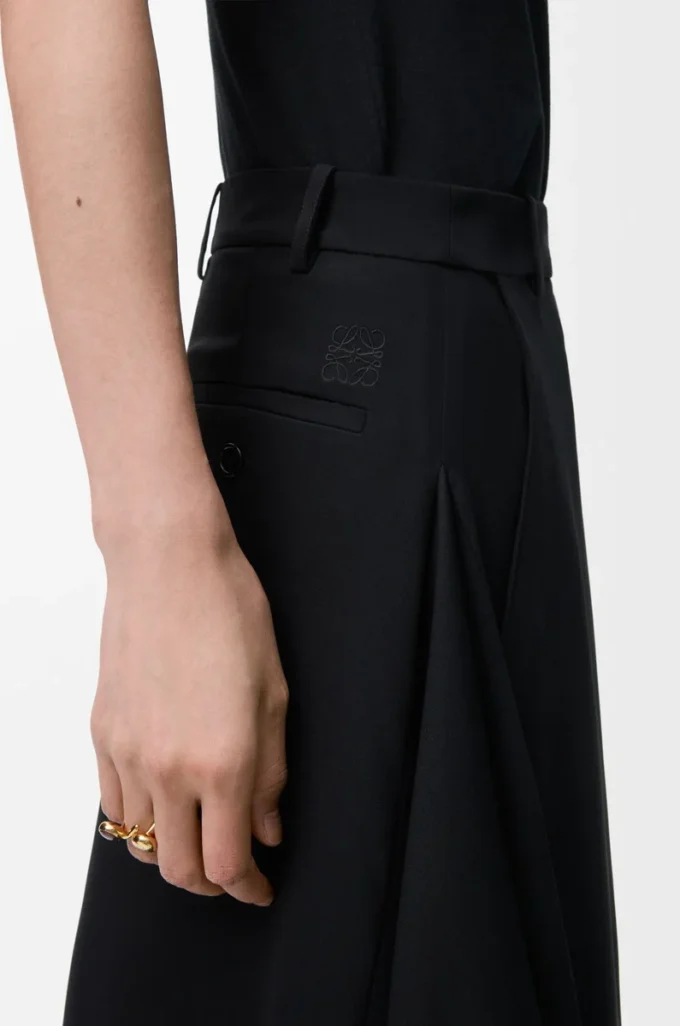Jupe en viscose stretch noire
