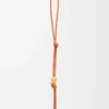 Lanière personnalisable en cuir de veau classique Maple Orange