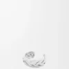 Large manchette tressée en argent sterling Argent