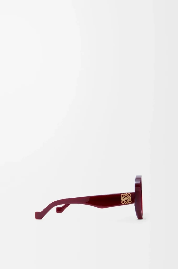 Lunettes de soleil Beveled Pentagon Milky Burgundy Lunettes de soleil Beveled Pentagon Milky Burgundy