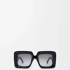 Lunettes de soleil Beveled Square Maxi Anagram Noir