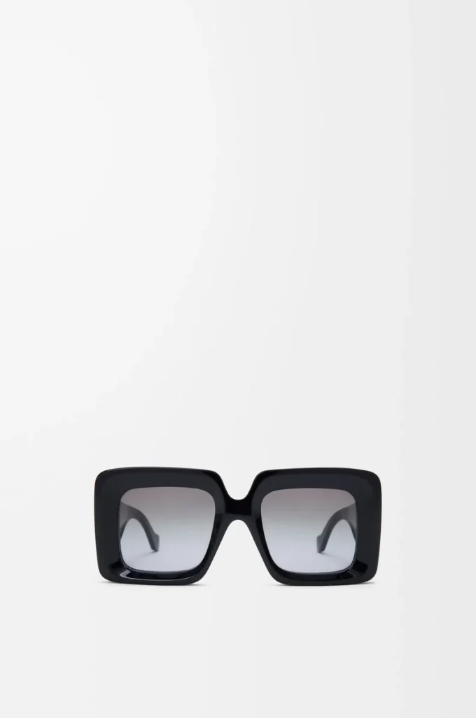 Lunettes de soleil Beveled Square Maxi Anagram Noir