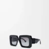 Lunettes de soleil Beveled Square Maxi Anagram Noir