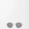 Lunettes de soleil Delta Slim ivoire laiteux Lunettes de soleil Delta Slim ivoire laiteux