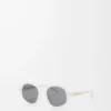 Lunettes de soleil Delta Slim ivoire laiteux Lunettes de soleil Delta Slim ivoire laiteux