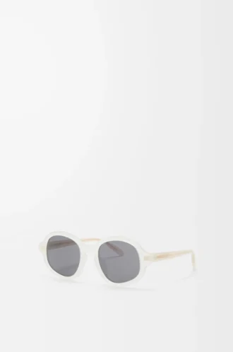 Lunettes de soleil Delta Slim ivoire laiteux