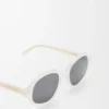 Lunettes de soleil Delta Slim ivoire laiteux Lunettes de soleil Delta Slim ivoire laiteux