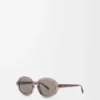 Lunettes de soleil Delta Slim Transparent Brown
