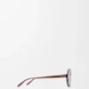 Lunettes de soleil Delta Slim Transparent Brown