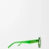 Lunettes de soleil en forme de fleur Vert transparent