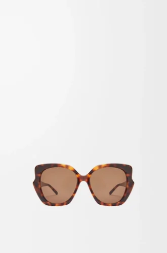 Lunettes de soleil fantaisie fines Havana