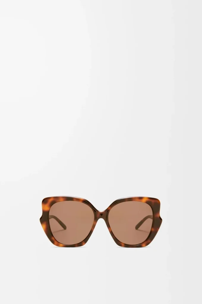 Lunettes de soleil fantaisie fines Havana